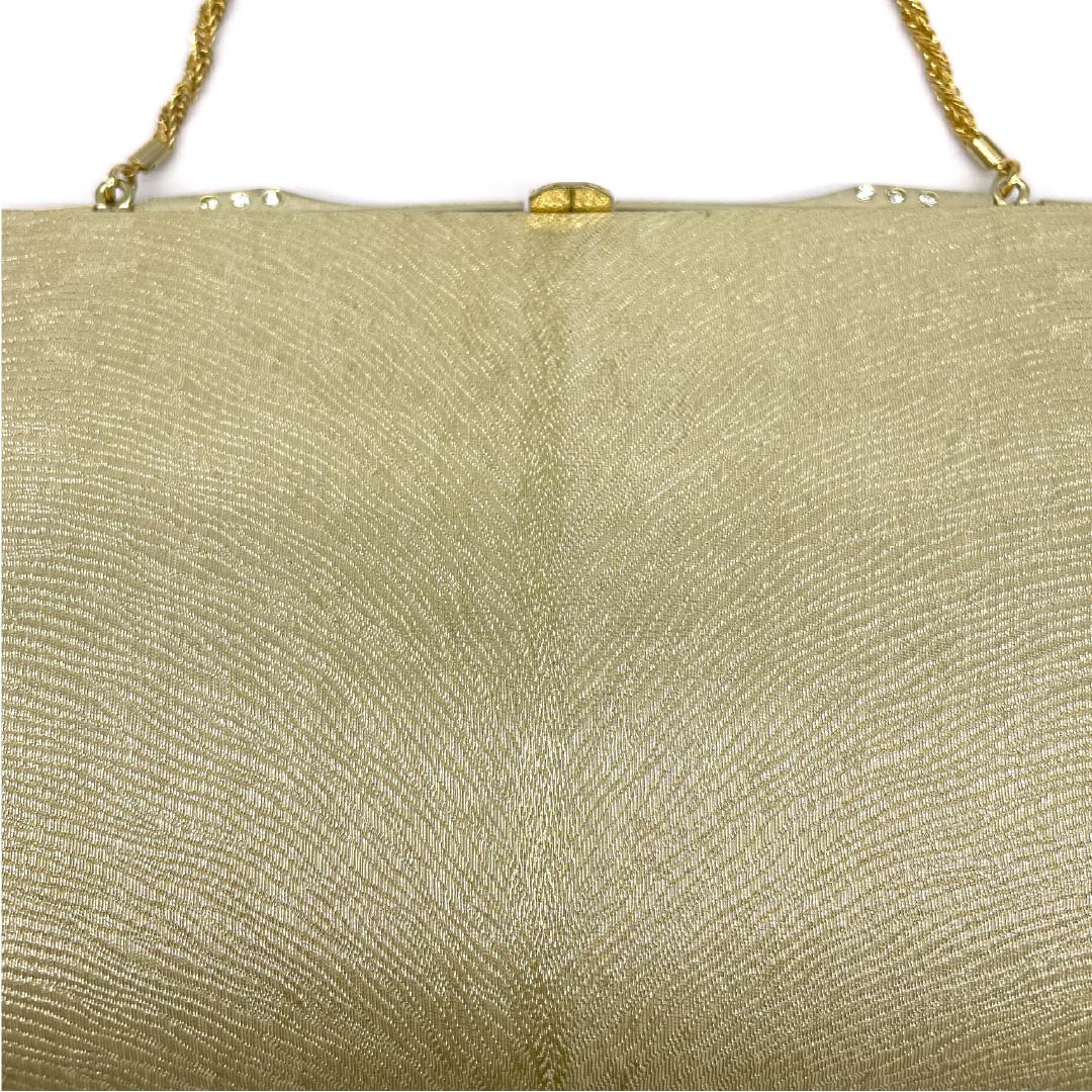 (New old stock) Formal sandal and bag set, gold, unused, classic pattern, geometric design, size L, gold, A rank, 1133000203421