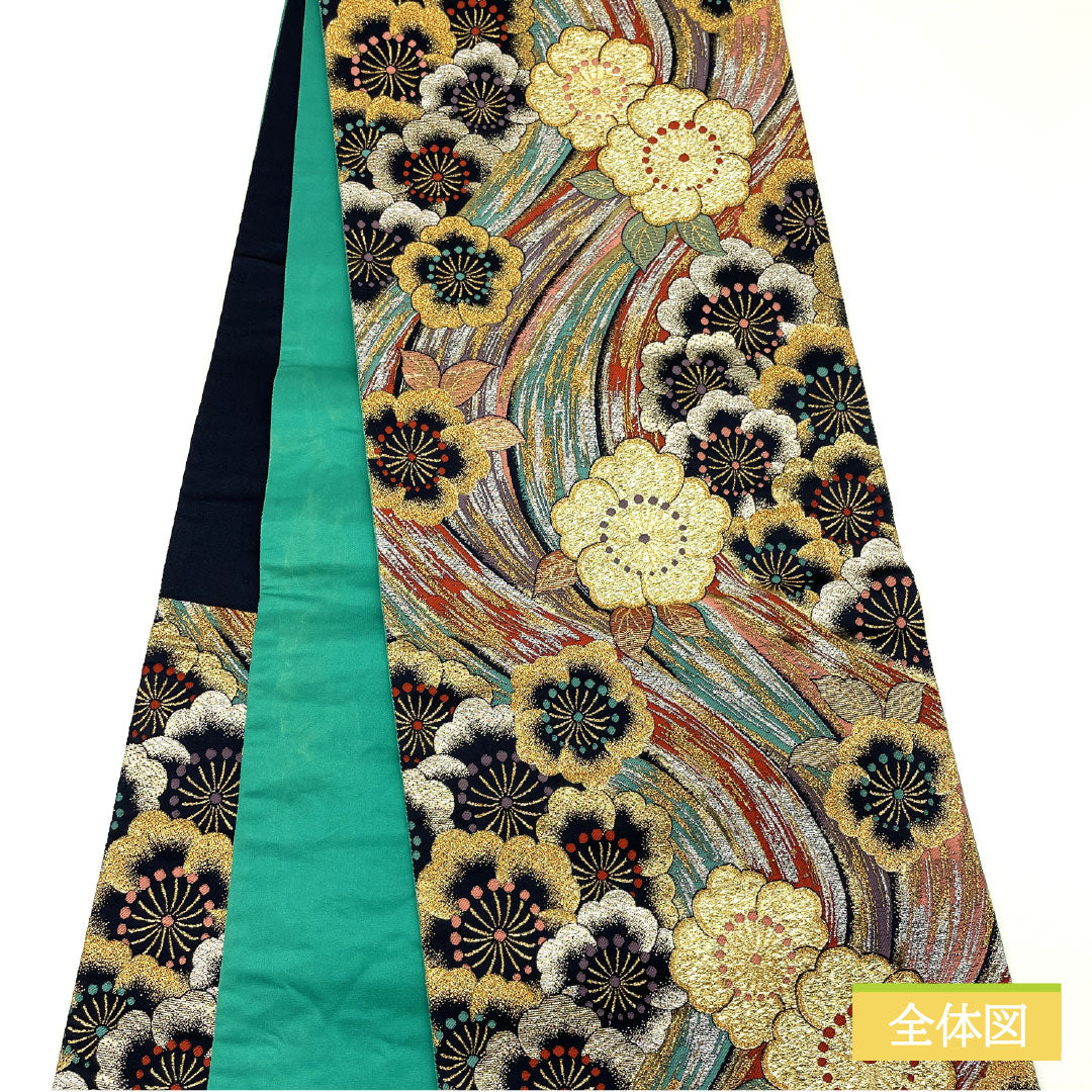 A-Rank Nishijin-ori Silk Fukuro Obi for Long-Sleeved Kimono, 442cm Long, Six-Ply, Formal, Gradient Pattern, Product Number: 1123016303399