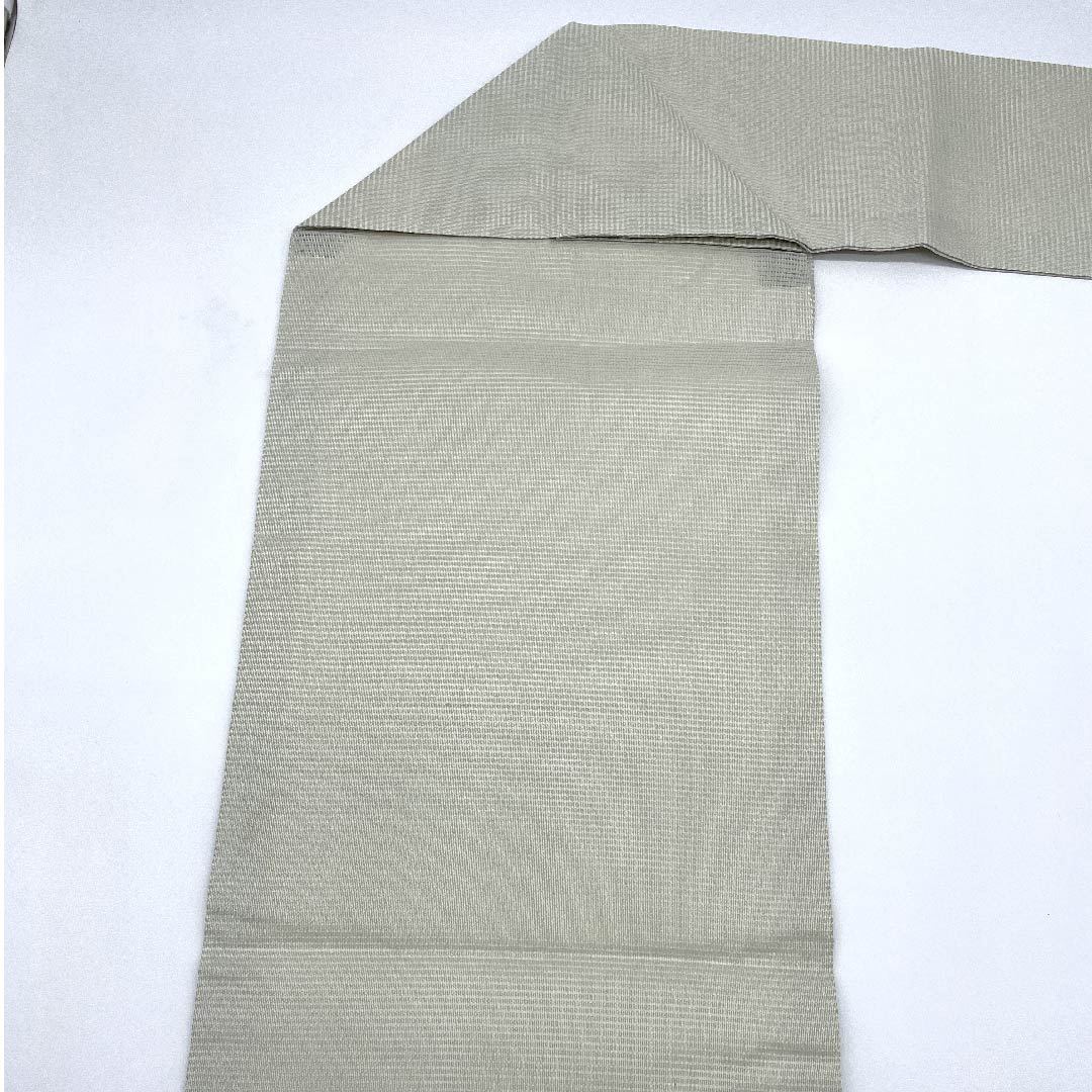 Nagoya obi, Unohana color, summer obi, silk, abstract pattern, obi length 362.5cm, pure silk, A rank, point pattern, semi-formal, gray, 1124004153322, Nagoya style