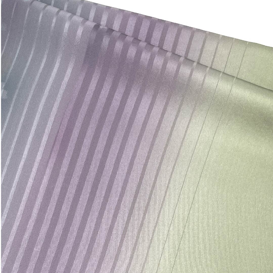 帯揚げ 正絹 セミフォーマル 山鳩色(やまばといろ) 丹後ちりめん 3色 ぼかし 長さ約180cm 幅約31cm Sランク 緑系 1136000282919