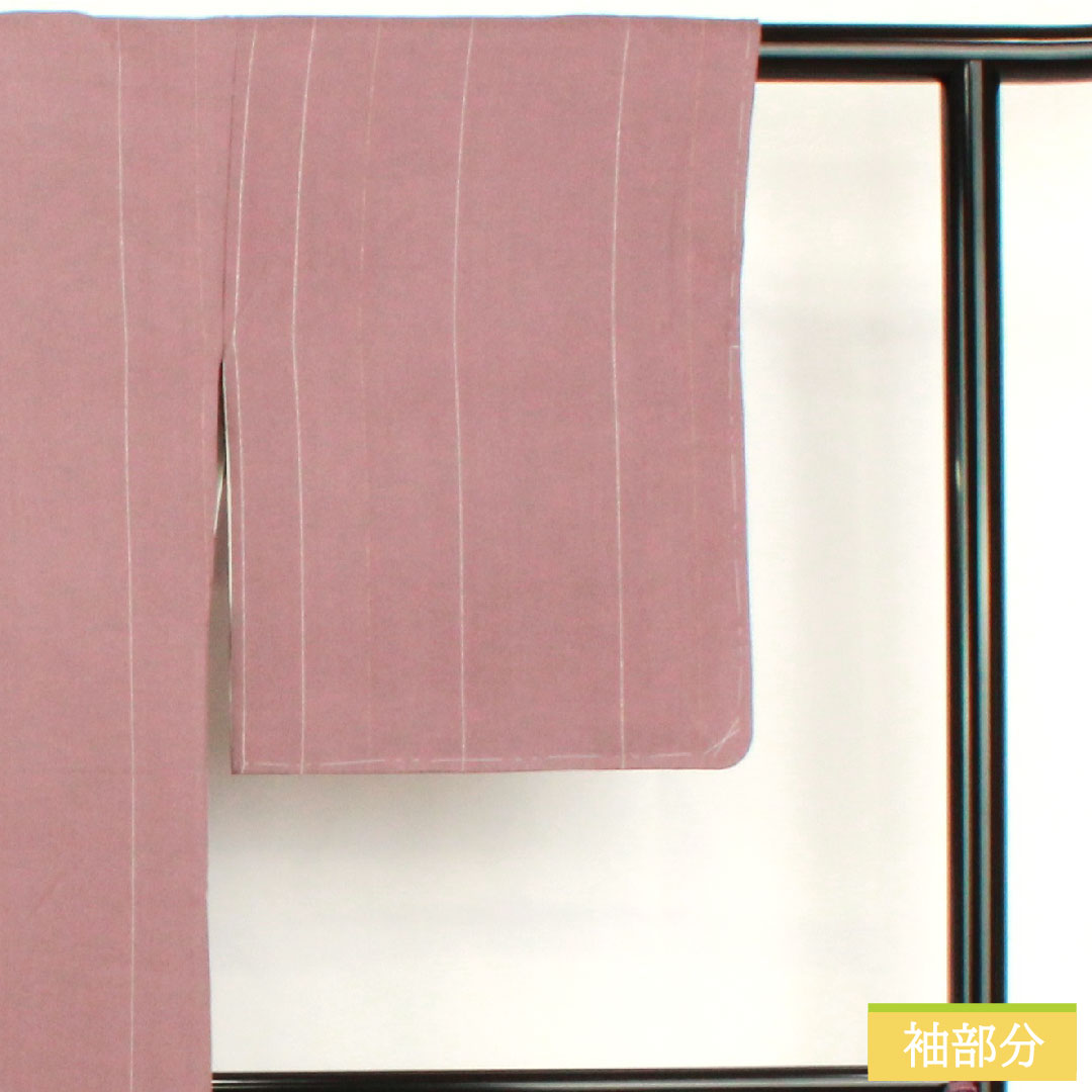 小紋 正絹 身丈161.5cm 裄丈63.5cm 袷 半色(はしたいろ) Bランク 紫系 1115004754420