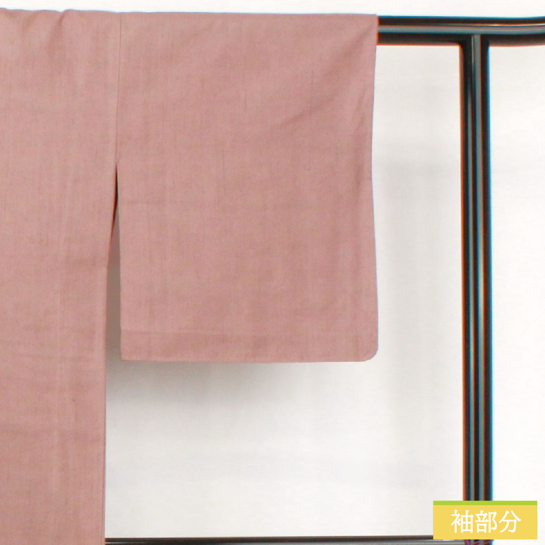 色無地 正絹 身丈154cm 裄丈63cm 葡萄色(えびいろ) 紬地 単衣 Sランク 紫系 1114001622220