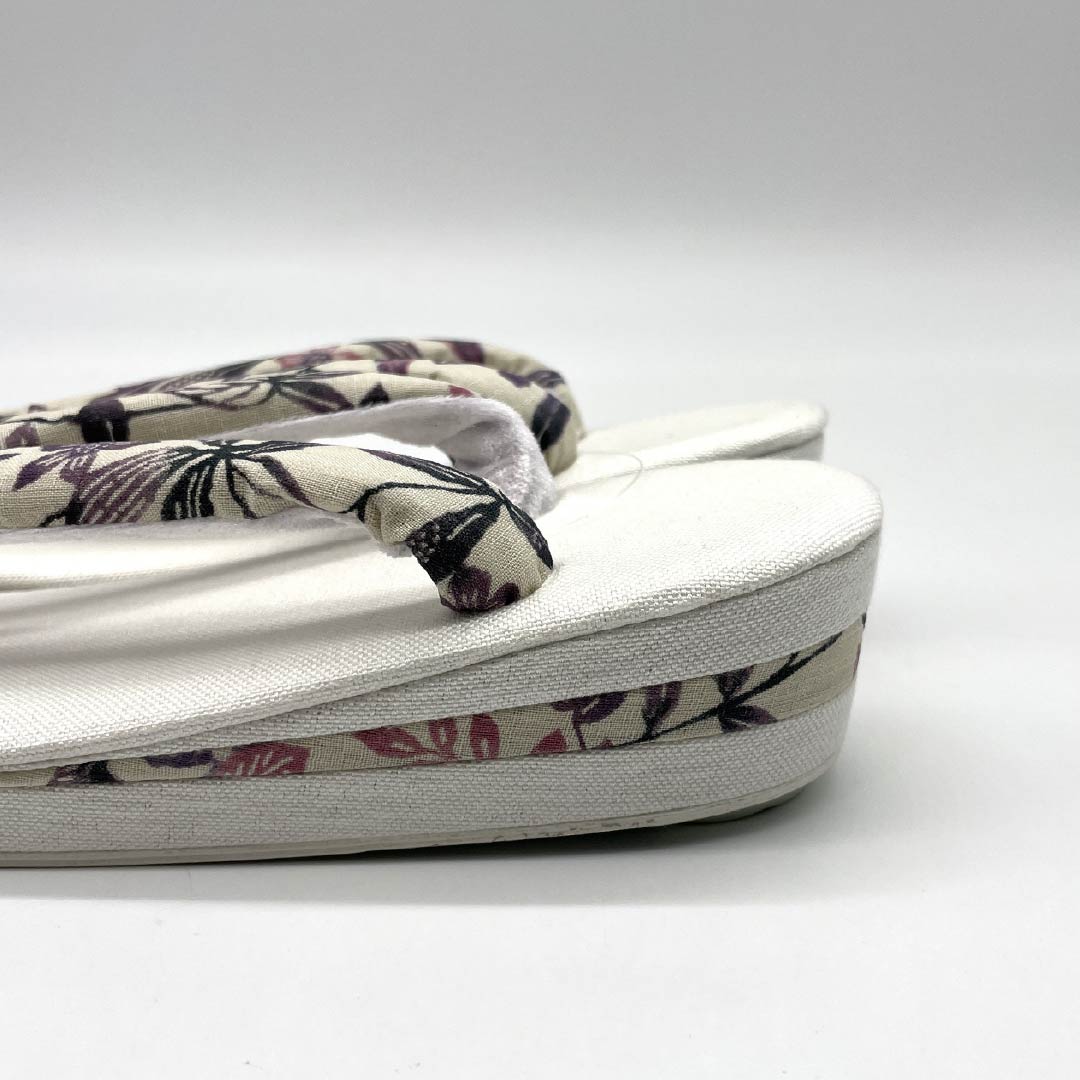(New) Zori Sandals, Linen, NEW Rank, Summer Zori, Linen Zori, Made in Japan, Summer Use, Length 24cm, L Size, White, 1122001591411