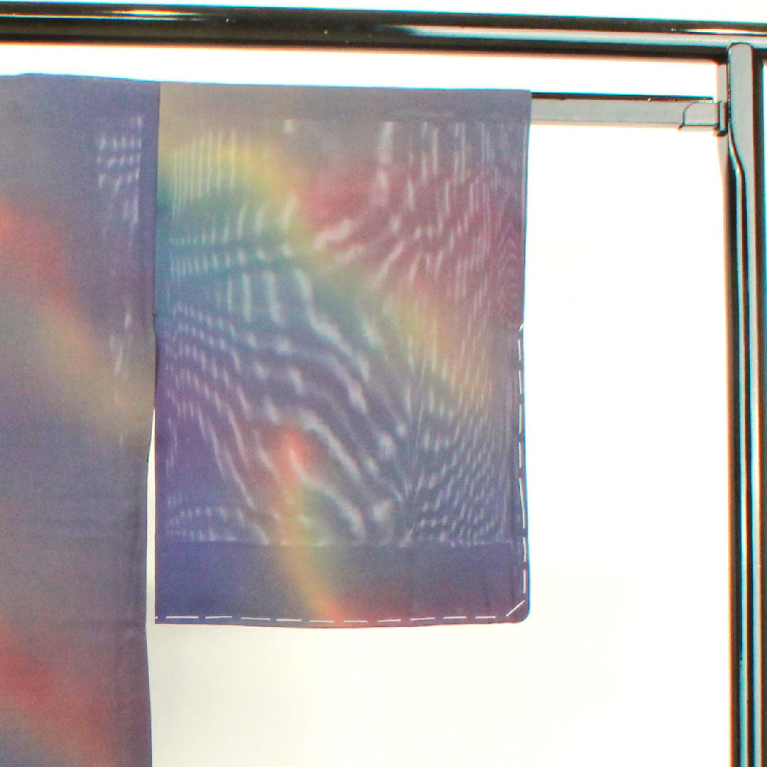 夏物 正絹 色無地 身丈158cm 裄丈64.5cm ボカシ模様 しつけ糸付き 未使用品 絽 Sランク グラデーション系 1132000632399