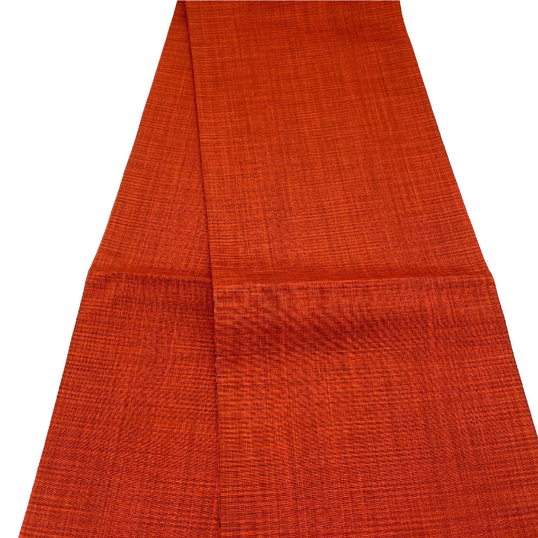 袋帯 櫛織 抽象模様 帯丈432cm 正絹 Sランク 六通 カジュアル 赤系 1123004552312