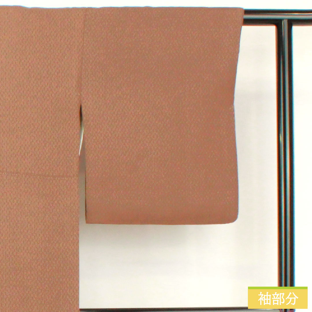 小紋 正絹 身丈167cm 裄丈65.5cm 袷 鼯鼠色(むささびいろ) 幾何学模様 Aランク 茶系 1115004733514