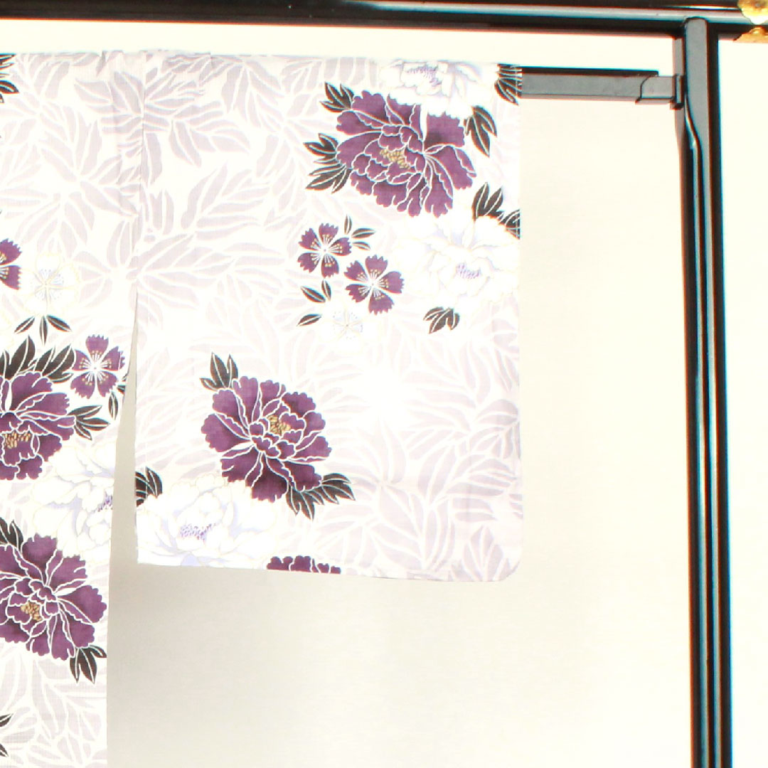 Yukata, Camellia and Pink, Cotton, S Rank, Single Layer, Length 172.5cm, Sleeve Length 68.5cm, Purple, 1118002122620