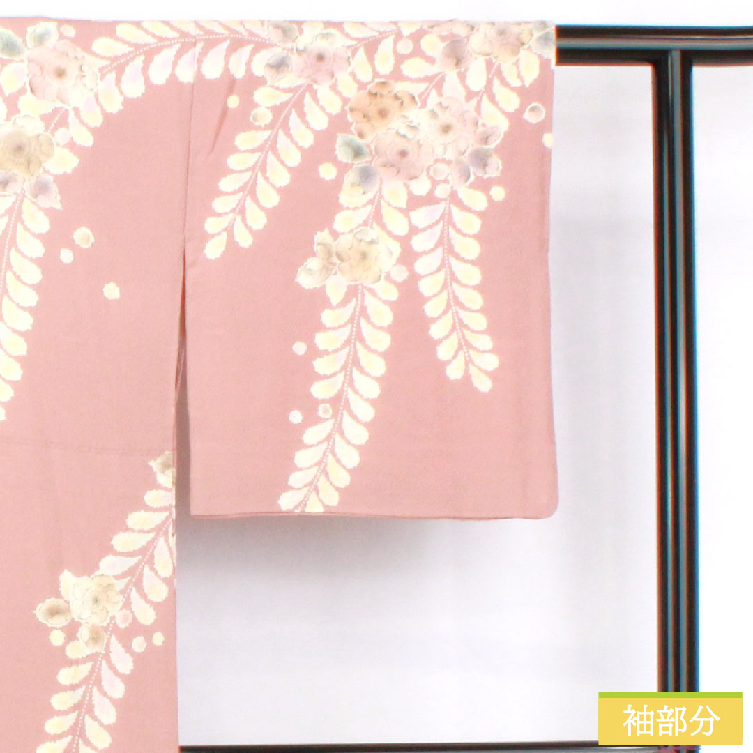 訪問着 正絹 袷 身丈157.5cm 裄丈66.5cm 紅鼠色(べにねずいろ) 辻ヶ花 桐屋翠山工房謹製 Aランク 紫系 1112005813320