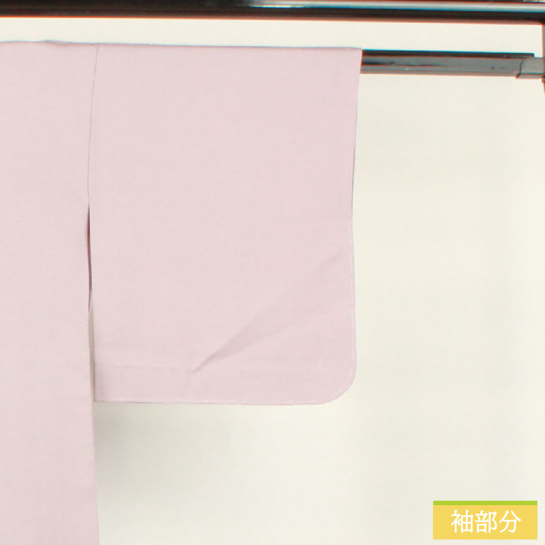 Plain color, pure silk, length 157cm, sleeve length 64cm, light wisteria color, single layer, S rank, purple, 1114001512320