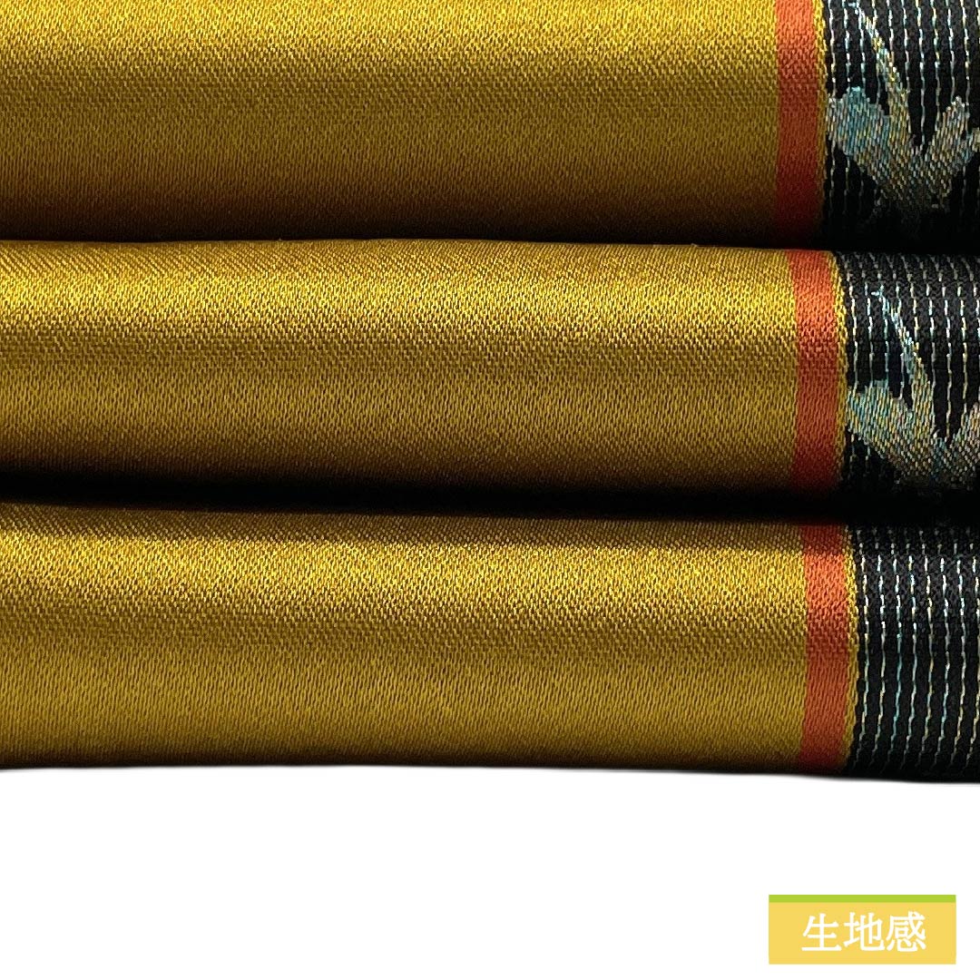 半幅帯 ポリエステル Sランク 琵琶茶色(びわちゃいろ) うさぎ 広幅 リバーシブル 帯丈349cm 橙系 1125003632326
