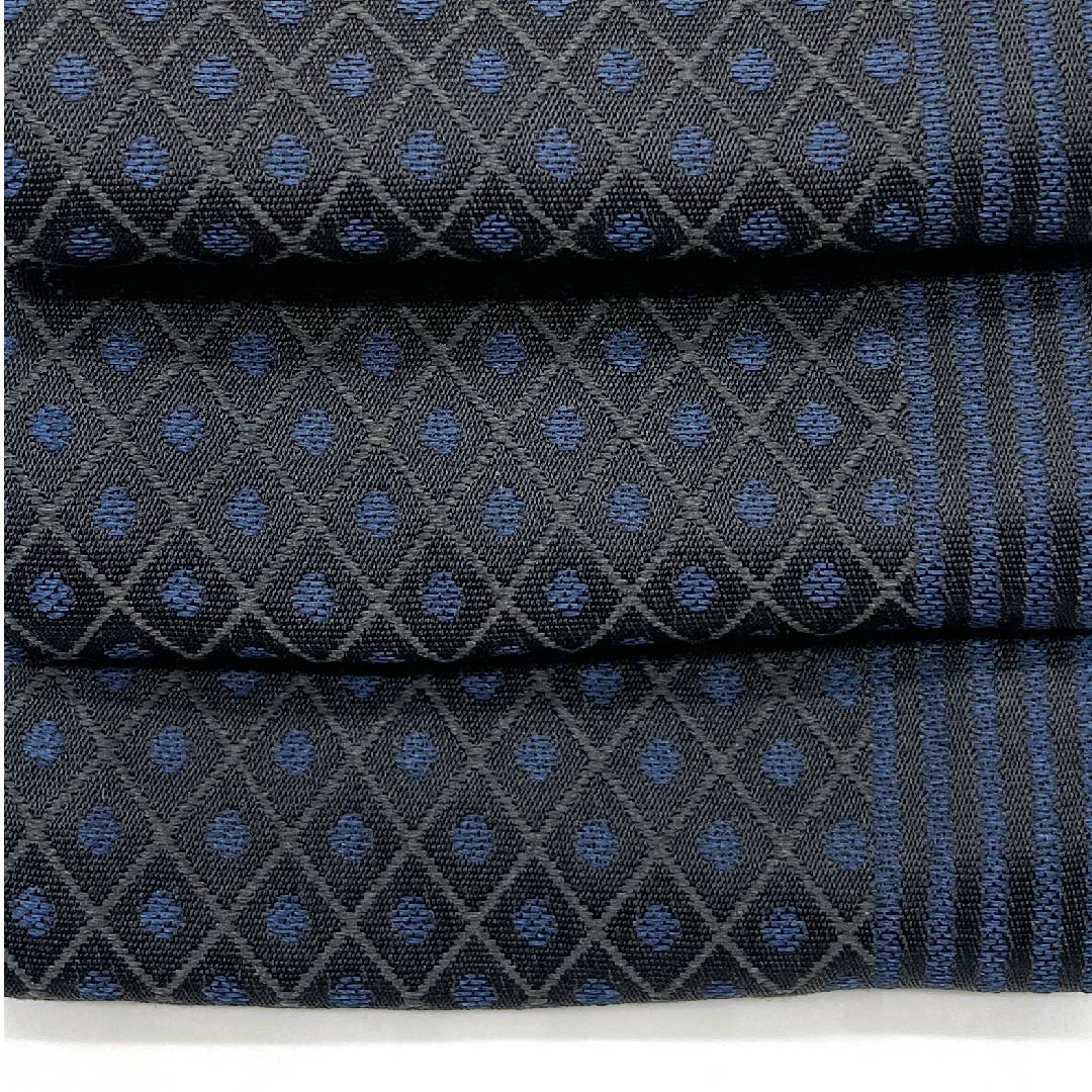 角帯 ポリエステル 黒色 菱模様 未使用品 帯丈412cm 幅10cm NEWランク 黒系 1134000191910