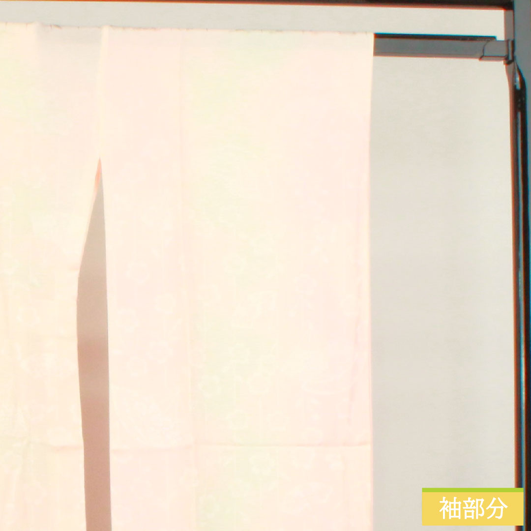 Nagajuban (long undergarment) made of pure silk, length 134cm, sleeve length 68.5cm, for single layer furisode, gradation dyeing, S rank, pink, 1129000632413