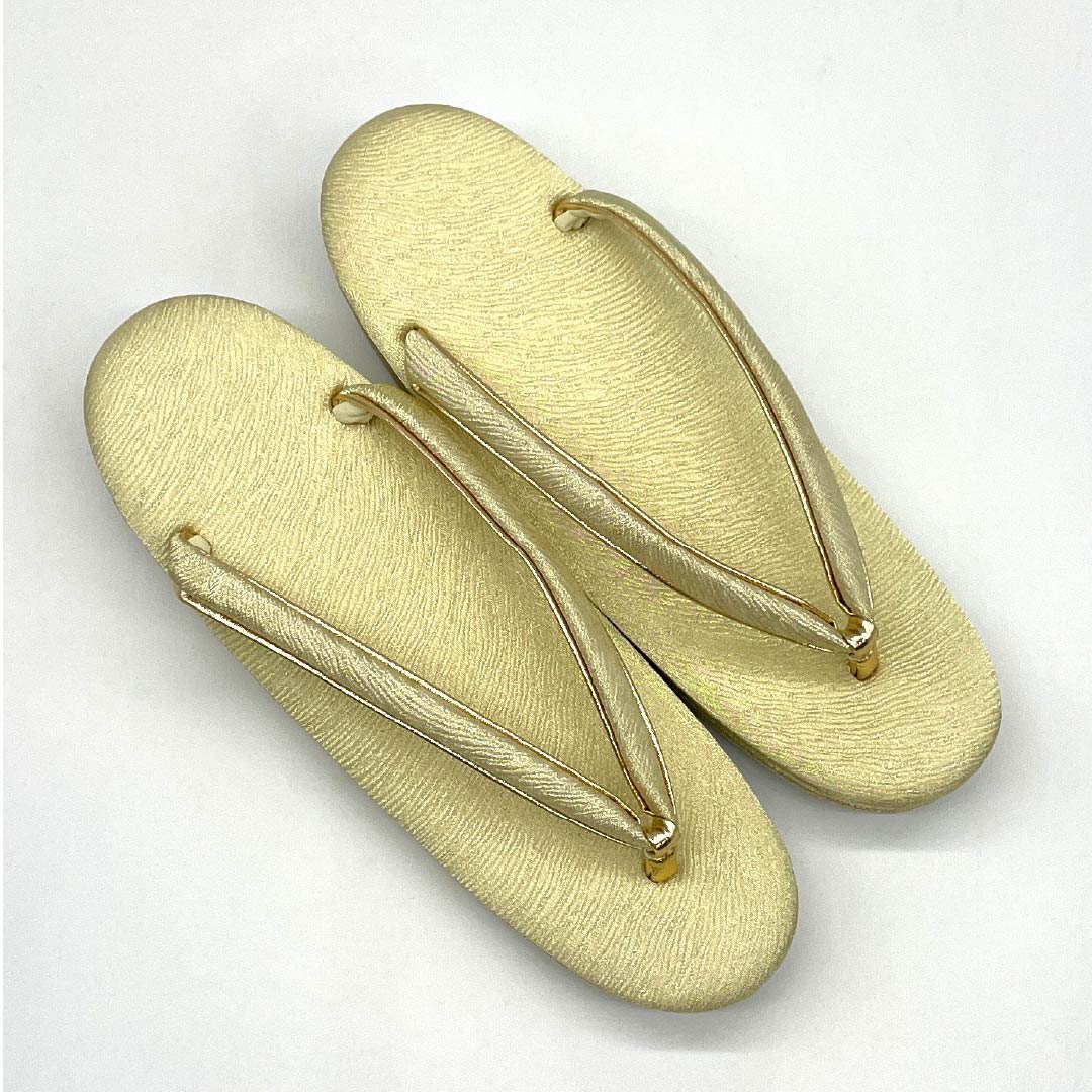 (New old stock) Formal sandal and bag set, gold, unused, classic pattern, geometric design, size L, gold, A rank, 1133000203421