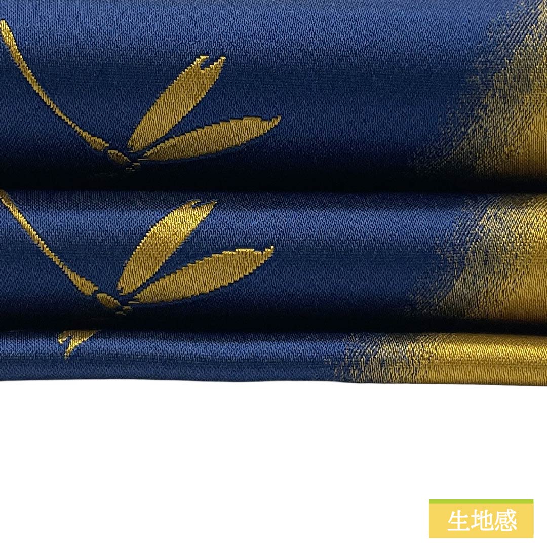 半幅帯 ポリエステル Sランク 八丈色(はちじょういろ) 紺瑠璃色(こんるりいろ) トンボ 帯丈352cm マルチカラー 1125004482328
