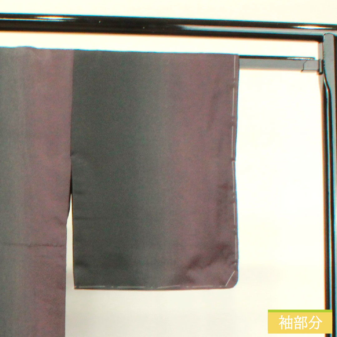 小紋 ポリエステル 身丈167.5cm 裄丈66cm 袷 HANAEMORI 洗える着物 ボカシ染 しつけ糸付き 未使用品 Sランク グラデーション系 1115003932599