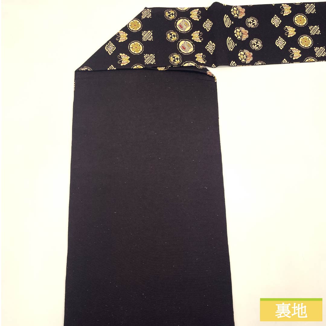 名古屋帯 正絹 Sランク 臙脂墨色(えんじずみいろ) 型染 古典柄 扇面 帯丈352cm 全通 カジュアル 茶系 1124009752314 名古屋仕立て