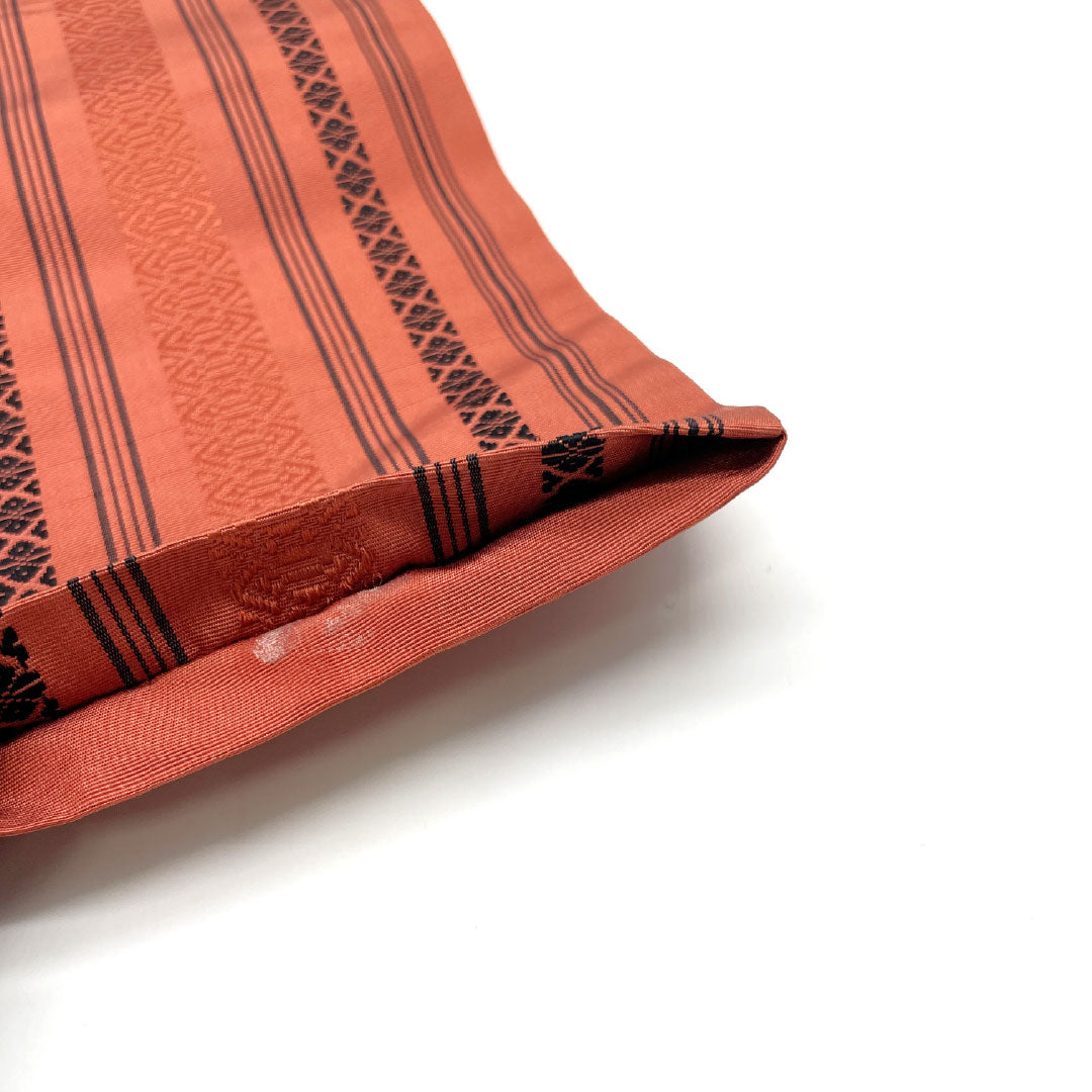 半幅帯 正絹 Sランク 紅唐色(べにとういろ) 献上柄 帯丈380cm 朱系 1125002312316