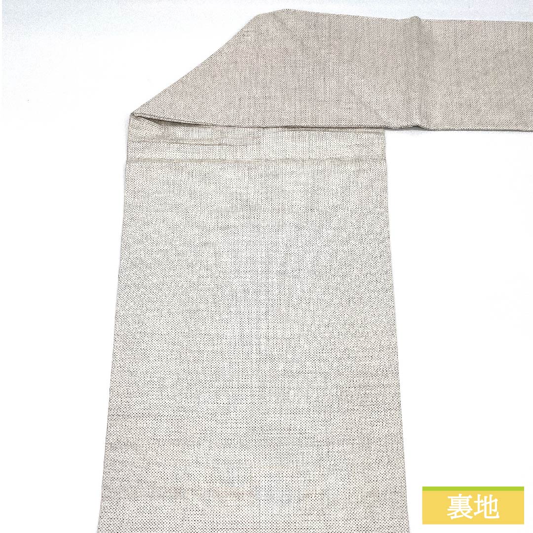 名古屋帯 正絹 灰白色色(かいはくしょくいろ) 辻ヶ花模様 白大島 古典柄 帯丈353cm Aランク ポイント柄 カジュアル 白系 1124006313311 名古屋仕立て