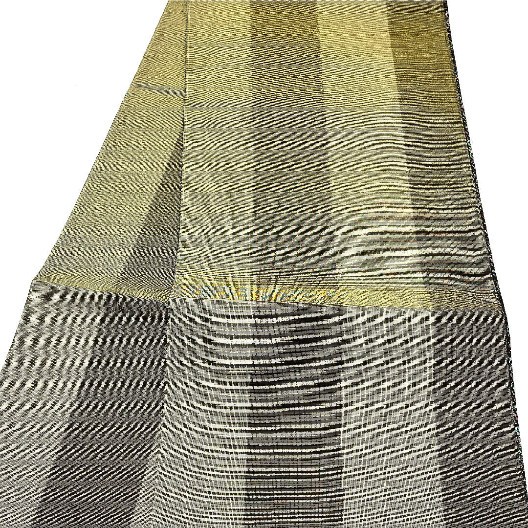 袋帯 幾何学模様 縞 帯丈434cm 正絹 Sランク 六通 カジュアル 紫系 1123003822320