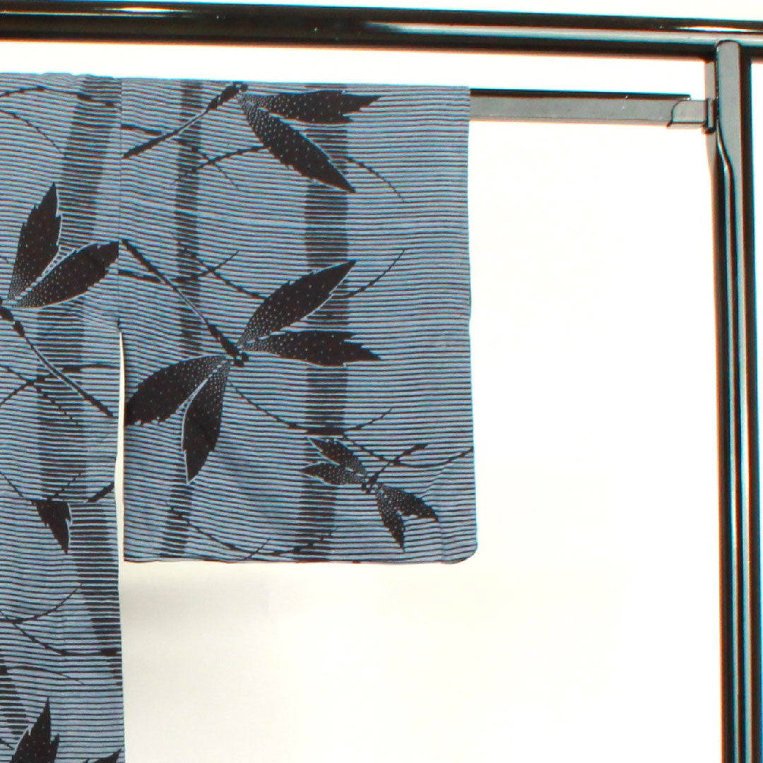 浴衣 灰青色 トンボ 木綿 Sランク 単衣 身丈145.5cm 裄丈64.5cm グレー系 1118003892122