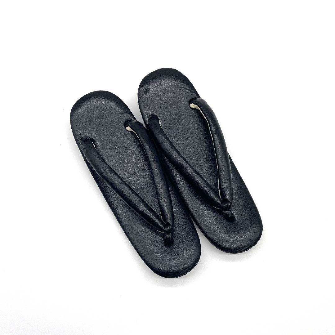 (New old stock) Casual sandal and bag set, black, unused, simple, clasp purse, size L, black, rank S, 1133000042410