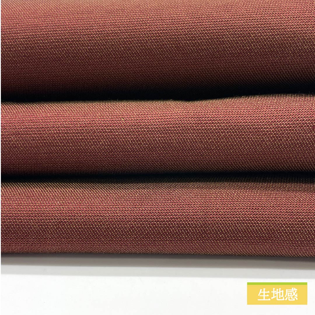 (未仕立)半幅帯 ポリエステル 朽葉色(くちばいろ) 朱殷色(しゅあんいろ) 無地 帯丈382cm 緑系 Sランク 1125001132319