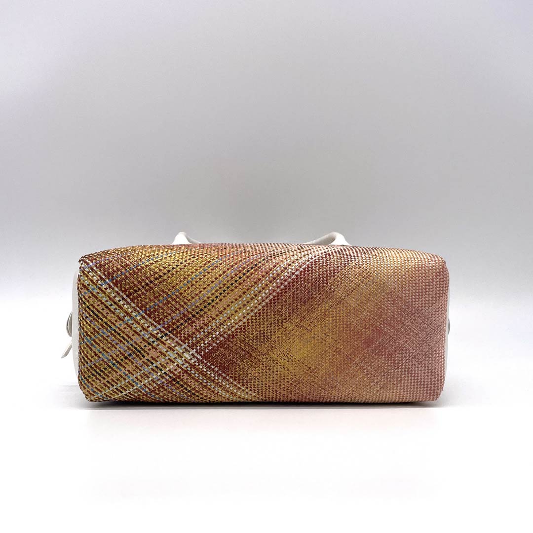 (新古品)和装バッグ セミフォーマル NEWランク 三軸組織 西陣織 利休バッグ グラデーション系 113900093199