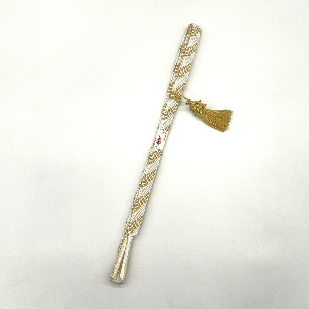 (新古品) 帯締め・帯揚げセット 正絹 Bランク 白色(しろいろ) 乳白色(にゅうはくしょく) 留袖用 古典柄 長さ約160cm 幅約1.6cm フォーマル 白系 1141000444311