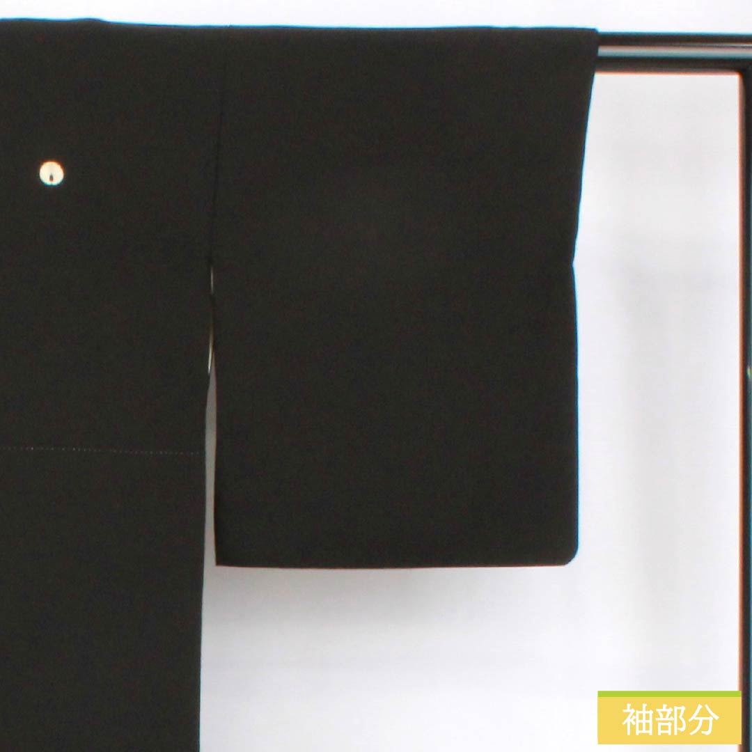 黒留袖 正絹 Aランク 身丈159cm 裄丈64.5cm 袷 京加賀友禅 五つ紋 抱き茗荷 作家物 風景模様 松 梅 五つ紋 黒系 1111001963310