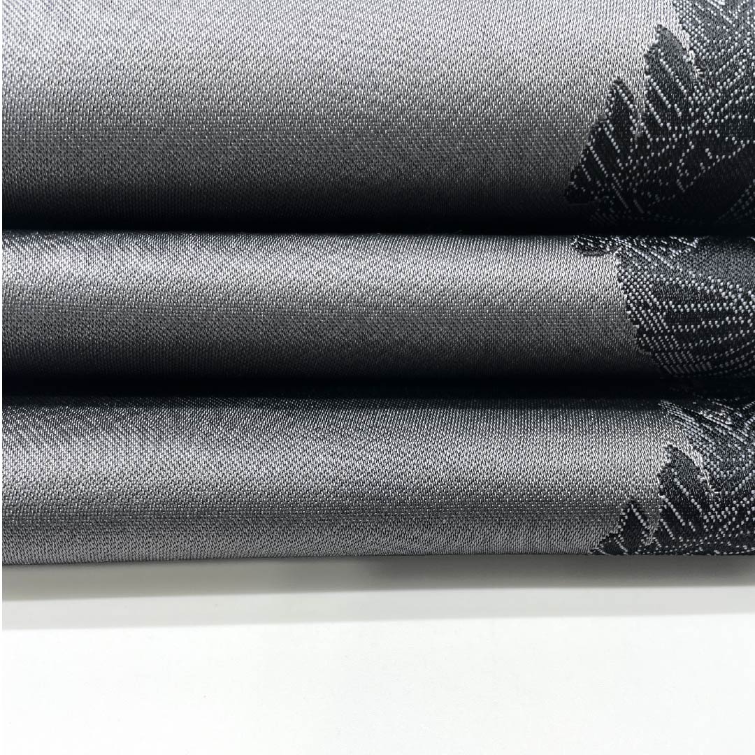 半幅帯 ポリエステル 帯丈358cm 素鼠色(すねずいろ) 蝶 モノトーン グレー系 Sランク 1125001542322