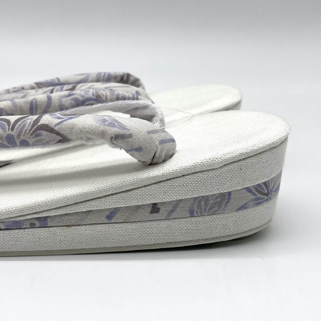 (新品)草履 亜麻 NEWランク 夏草履 亜麻草履 日本製 夏用 長さ24cm Lサイズ 白系 1122001681411