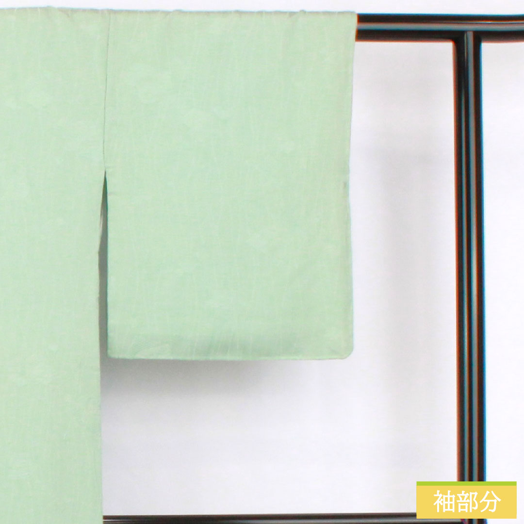 Plain color, pure silk, length 154cm, sleeve length 62cm, light blue, silk, lined, A rank, green, 1114002093219