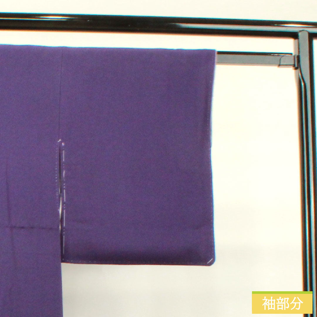 Homongi, pure silk, lined, length 155.5cm, sleeve length 65.5cm, purple, embroidery, basting thread included, unused, S rank, purple, 1112003462320