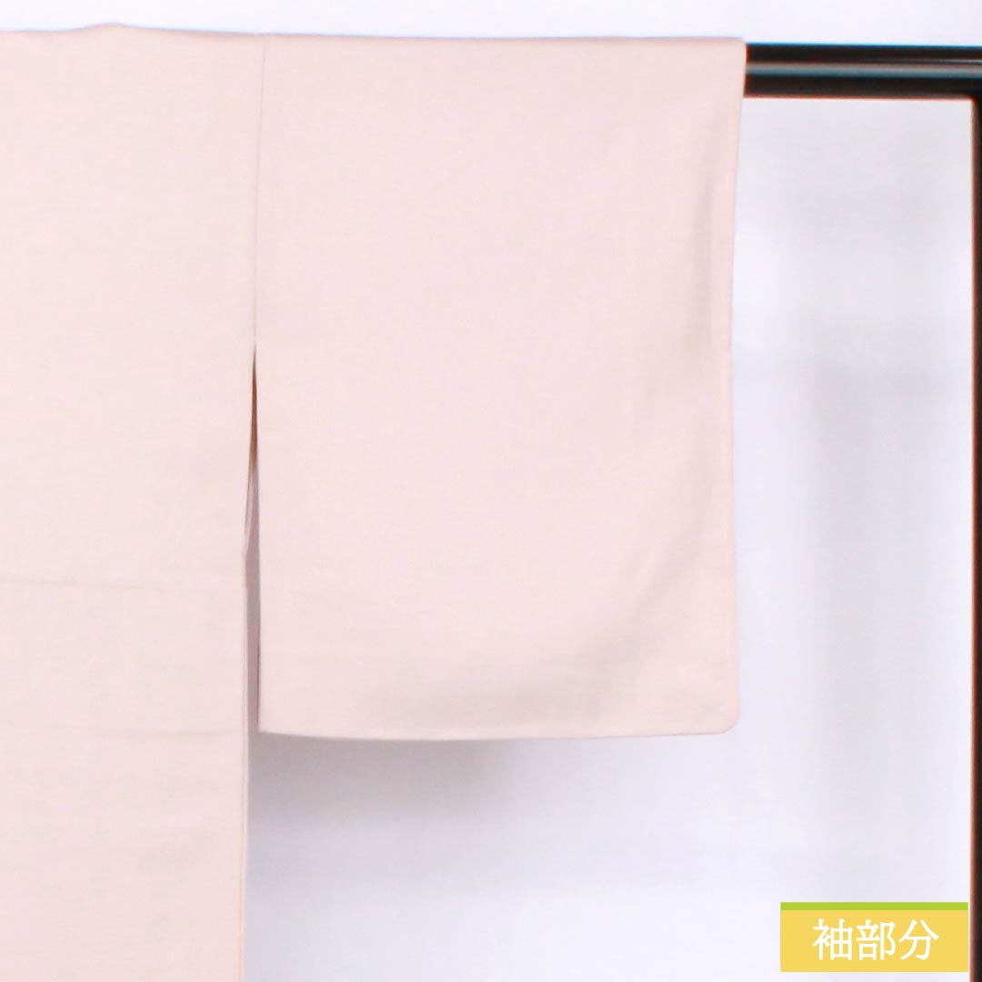 色留袖 正絹 Aランク 身丈157.5cm 裄丈62cm 袷 桜色(さくらいろ) 一つ紋 下り藤 京友禅 風景模様 作家物 しつけ糸付き 一つ紋 ピンク系 1111002003313