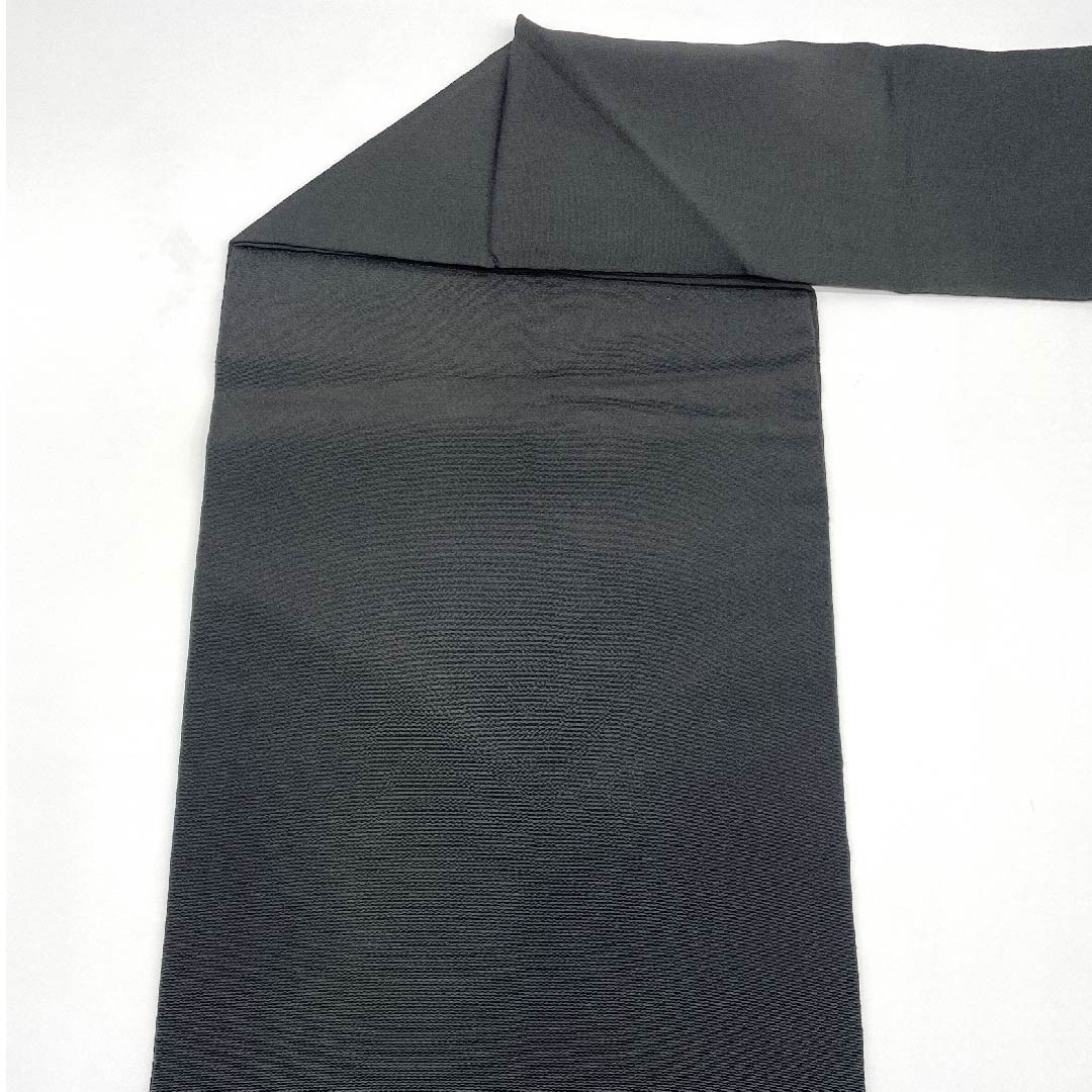 名古屋帯 黒色 草木染 抽象模様 帯丈373cm 正絹 美品 ポイント柄 カジュアル 黒系 1124004032310 名古屋仕立て