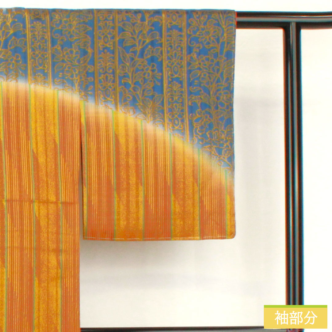 訪問着 正絹 袷 身丈157.5cm 裄丈63.5cm 抽象模様 東京ますいわ屋 しつけ糸付き 未使用品 Sランク グラデーション系 1112005072399