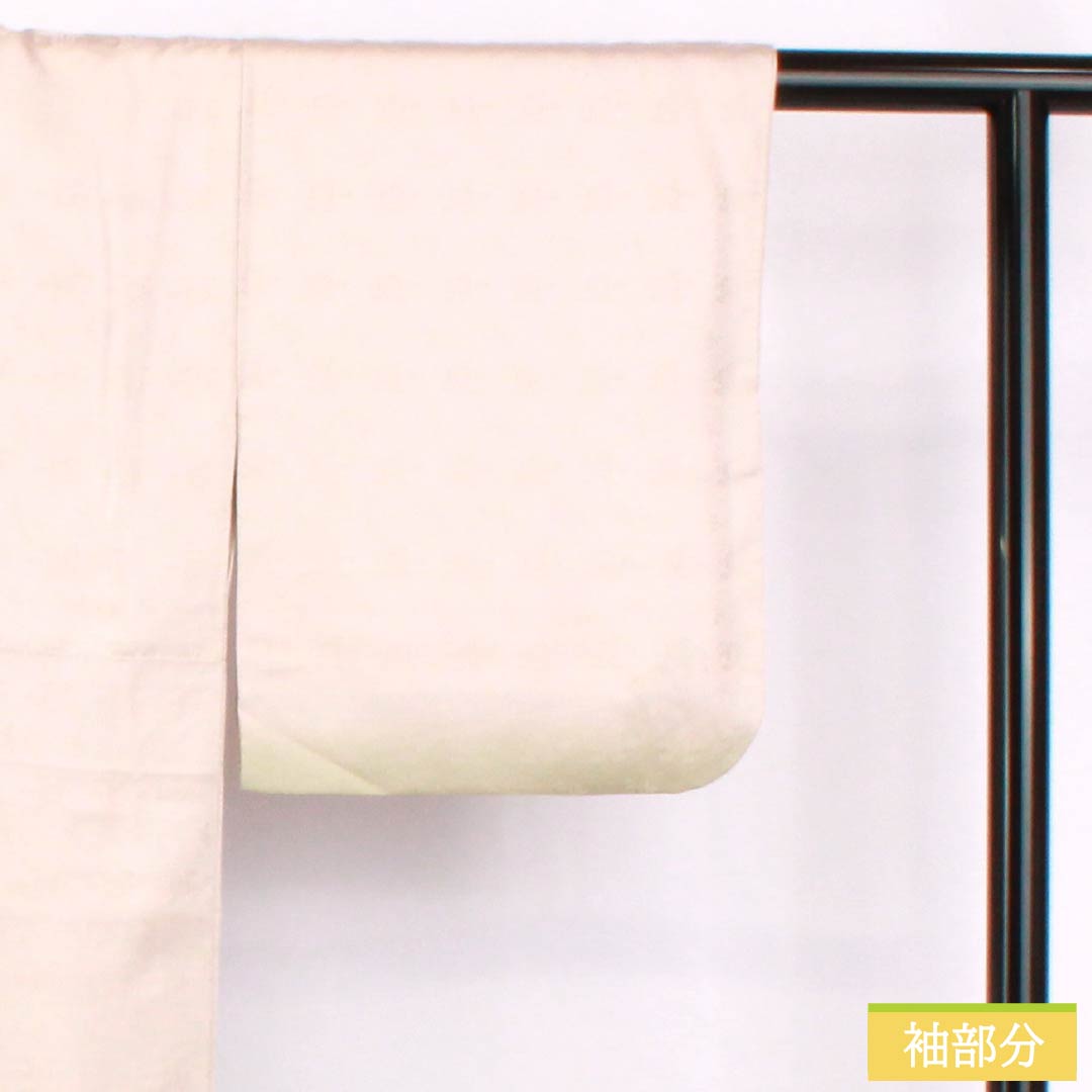 訪問着 正絹 Bランク 袷 身丈160cm 裄丈63cm 蒼白色(そうはくしょく) 半衿付き いろは歌 三越 作家物 ピンク系 1112006954413