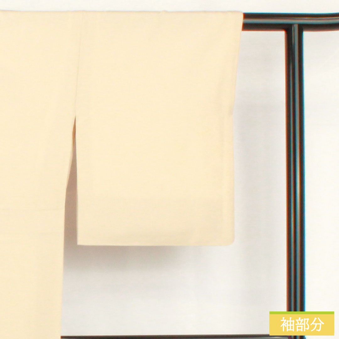 色留袖 正絹 身丈163cm 裄丈64cm 袷 白練色(しろねりいろ) 京友禅 刺繍 時代人物風景模様 一つ紋 三つ柏 パールトーン加工 Aランク ベージュ系 1111001493425