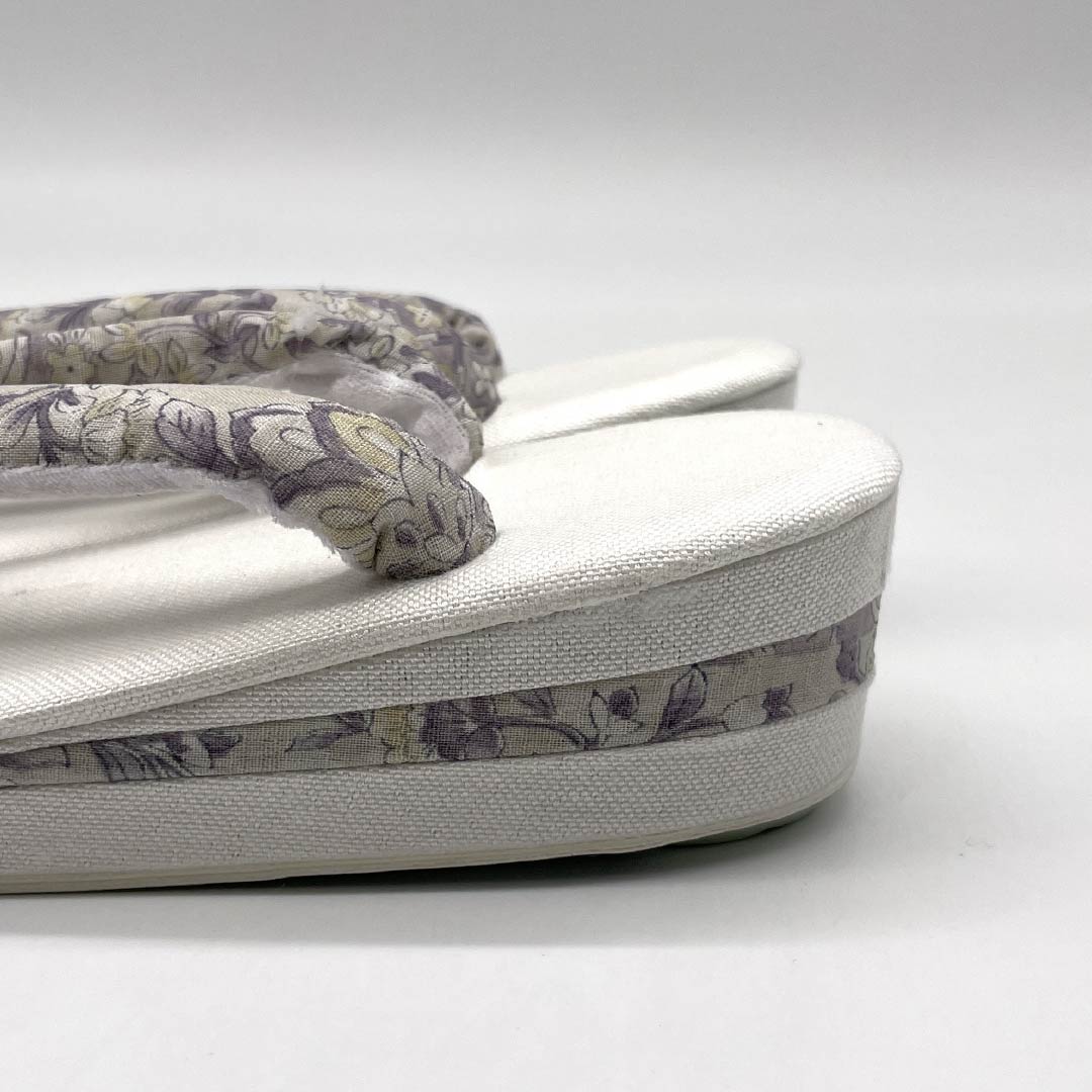 (新品)草履 亜麻 NEWランク 夏草履 亜麻草履 日本製 夏用 長さ24cm Lサイズ 白系 1122001641411