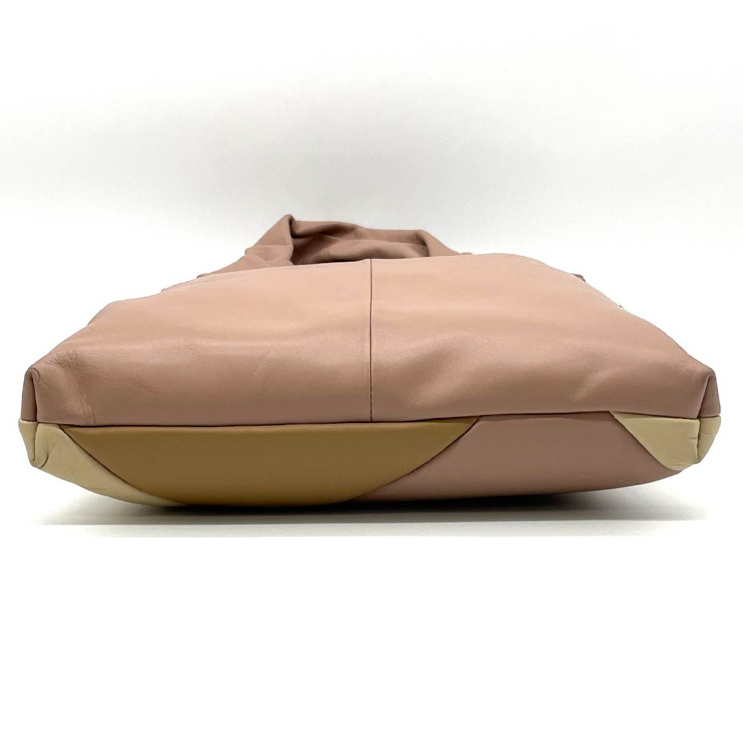 (新古品) 洋装バッグ 牛革 Sランク 新古品 牛革 2WAY ピンク系 119700027213
