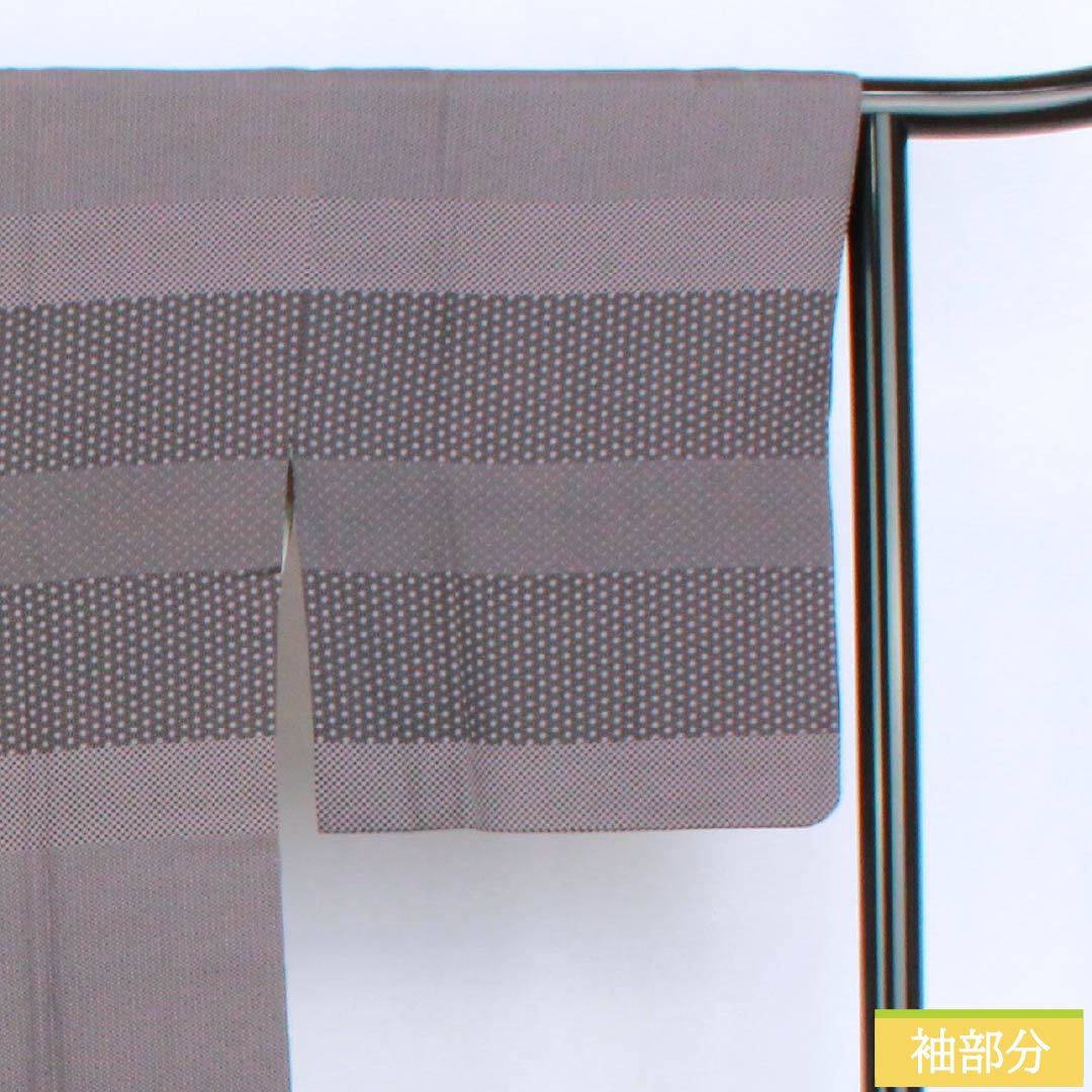 道行コート 正絹 Aランク 身丈89cm 裄丈65cm 鳩羽色(はとばいろ) 江戸小紋 袷 紫系 1117001433920