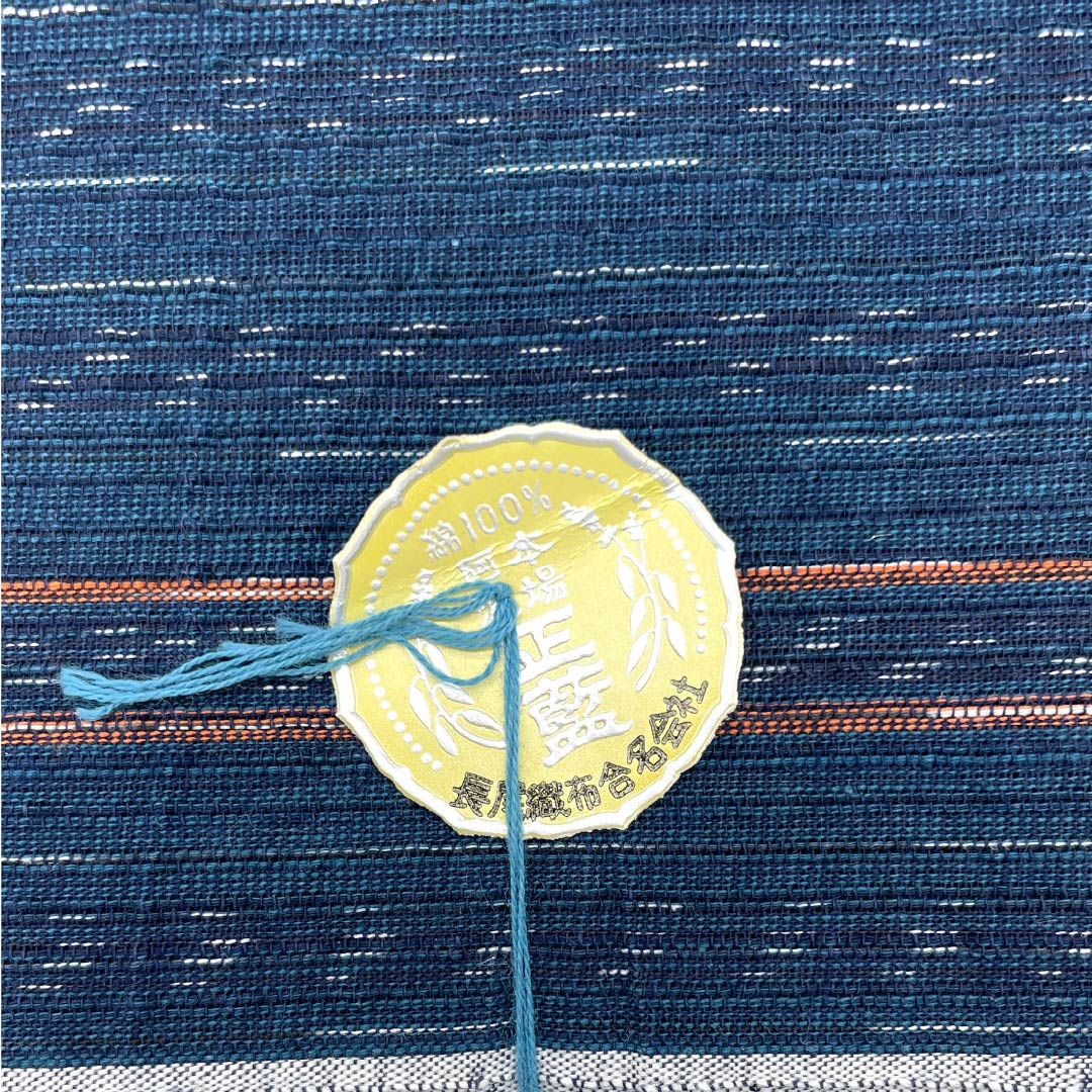 Yukata cloth, cotton, Awa Shijira, Important Intangible Cultural Property, Authentic indigo dye, Indian indigo blue, S rank, navy blue, 1130000782918