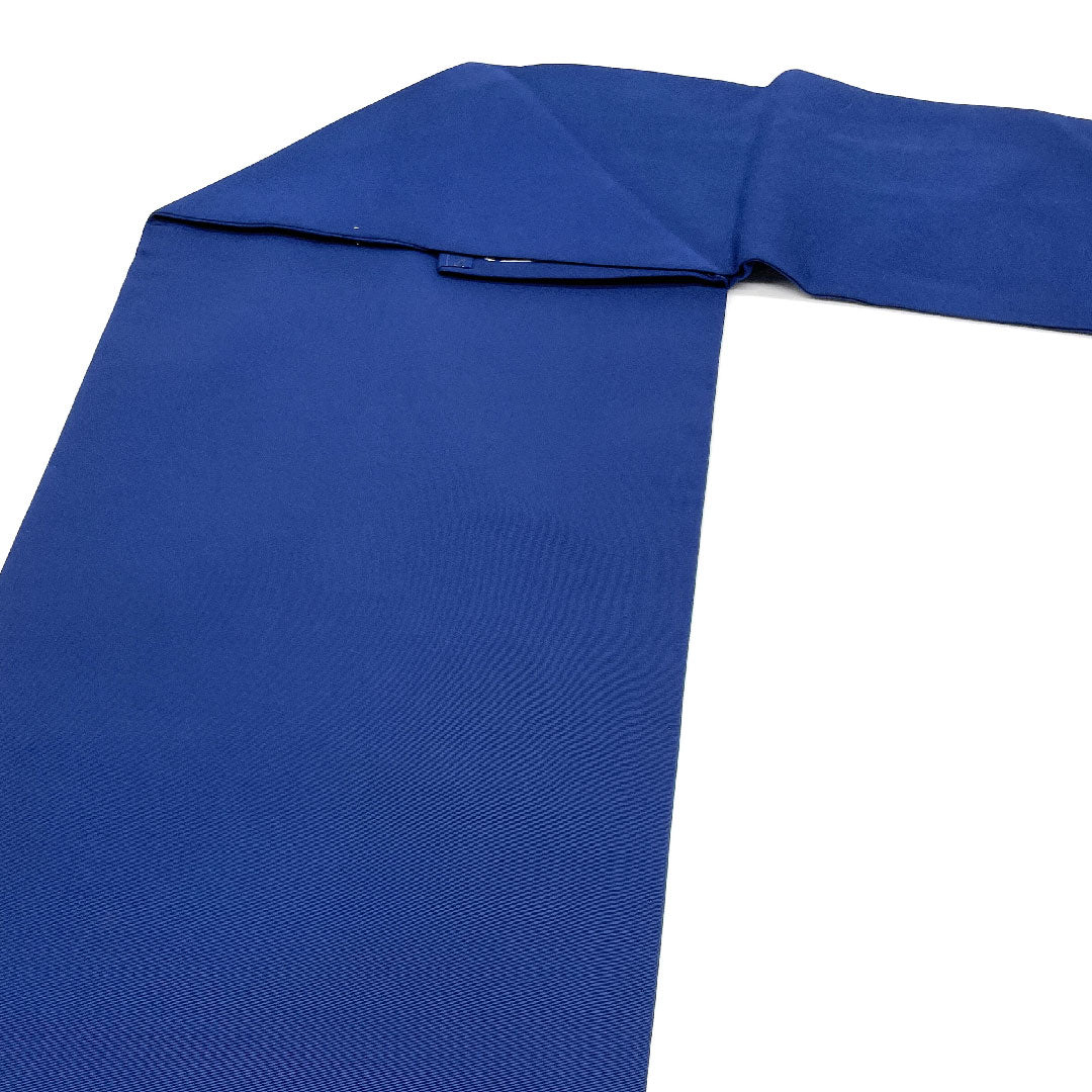 名古屋帯 染め帯 花模様 帯丈374cm 正絹 Aランク ポイント柄 カジュアル 紺系 1124002323318 名古屋仕立て