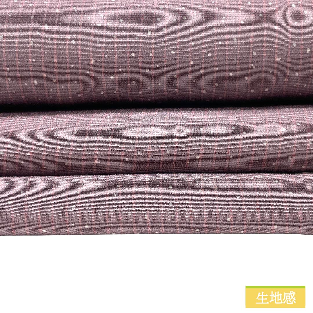 半幅帯 正絹 Sランク 半色(はしたいろ) あられ よろけ縞 帯丈320cm 紫系 1125002892320