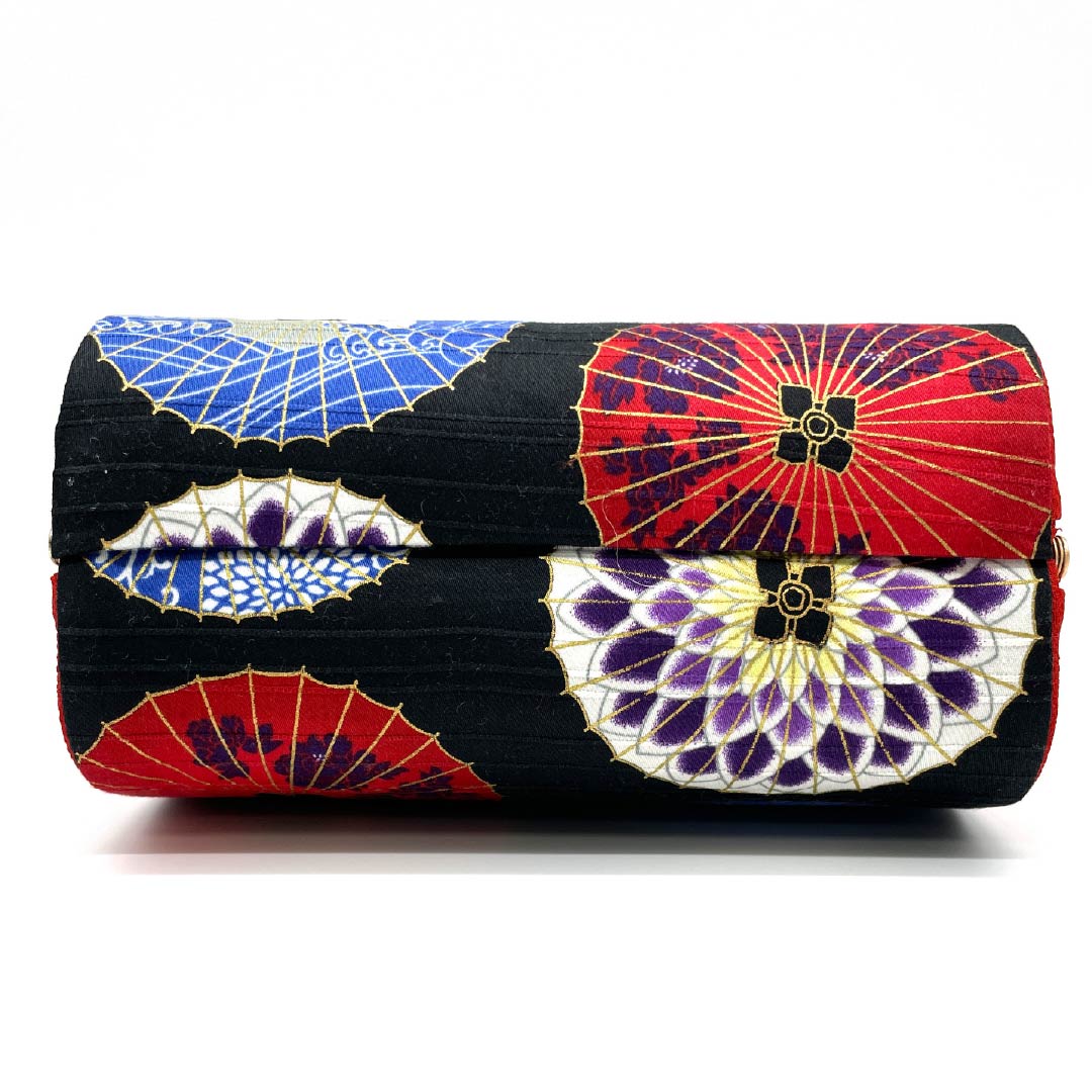 和装バック カジュアル 黒色(くろいろ) 和傘 古典柄 ハンドメイド作家 黒系 NEWランク 113900032110