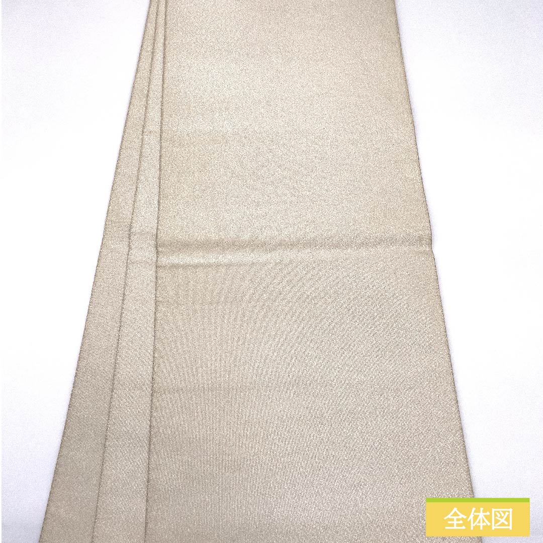 袋帯 正絹 灰白色色(かいはくしょくいろ) 松 帯丈440cm Sランク ポイント柄 フォーマル 銀系 1123011872322