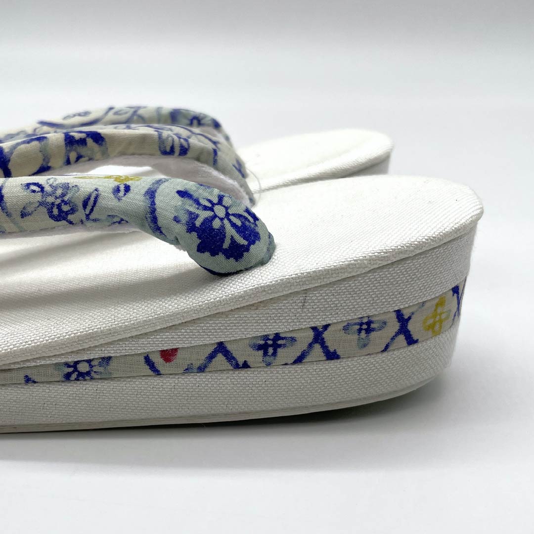 (新品)草履 亜麻 NEWランク 夏草履 亜麻草履 日本製 夏用 長さ24cm Lサイズ 白系 1122001631411