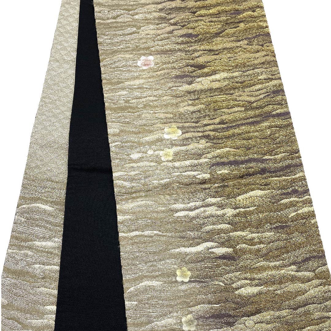 袋帯 梅 輪奈織 帯丈467cm 正絹 Aランク 六通 セミフォーマル グラデーション系 1123006943499