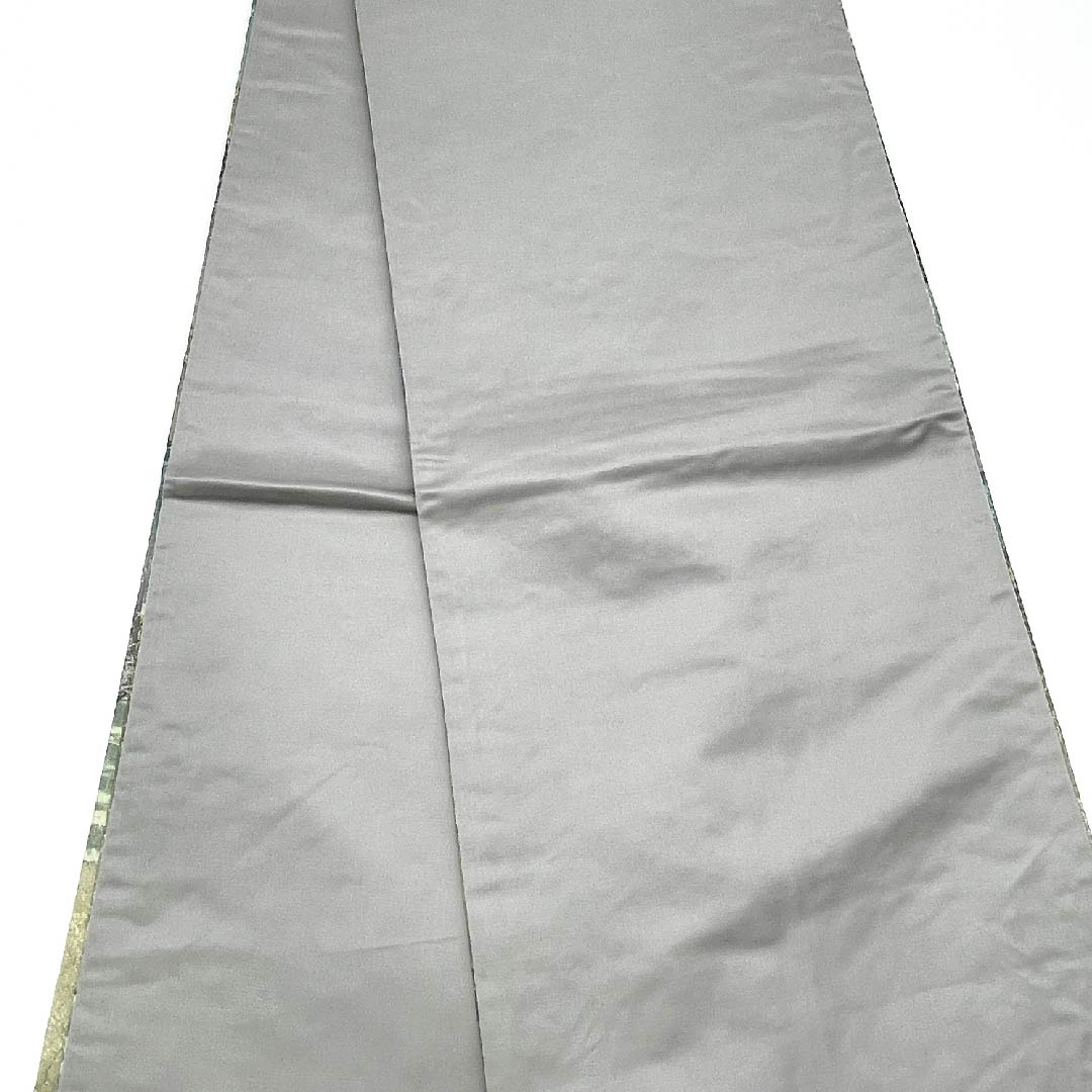 袋帯 ふくれ織り 抽象模様 ラメ 帯丈434cm 正絹 Bランク 六通 カジュアル グラデーション系 1123003064399