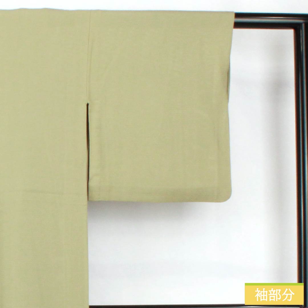Summer item, pure silk, plain color, length 156.5cm, sleeve length 62cm, greyish gray, one crest, vine and oak, silk, S rank, green, 1132002062319
